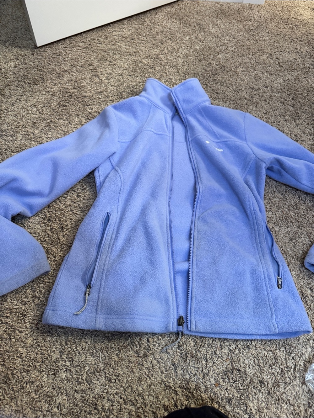 Women’s Light Blue Full-Zip Fleece Jacket